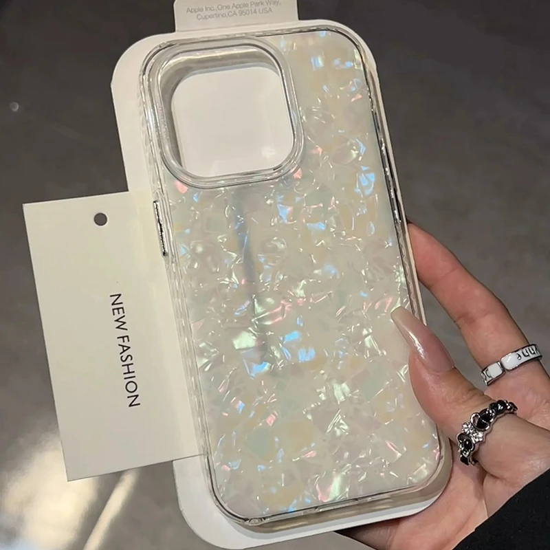 Phone Cases Pinterest - 高級シェル柄レーザー加工スマホケース iPhone 17 Air 16 15