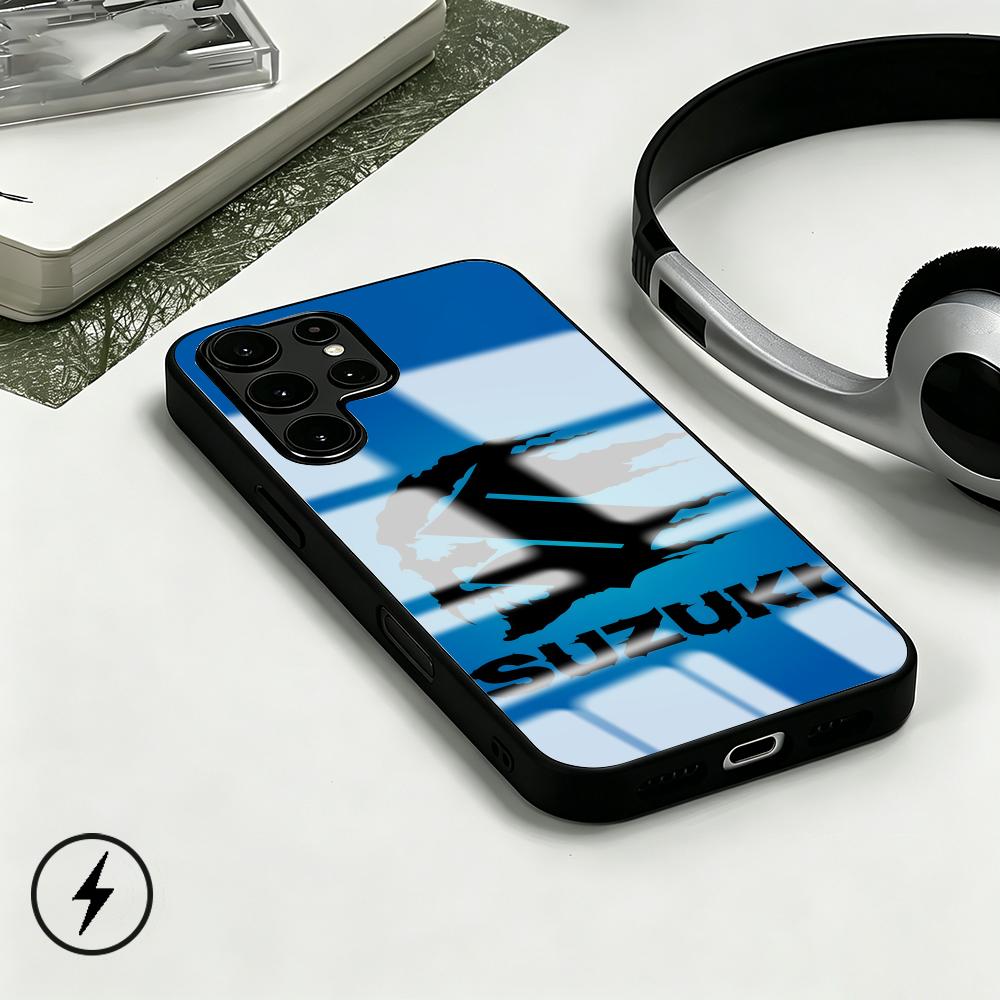 Phone Cases Samsung S25 Ultra - スーパーカー スズキ-Now ロゴ入りスマホケース Samsung S26 S25