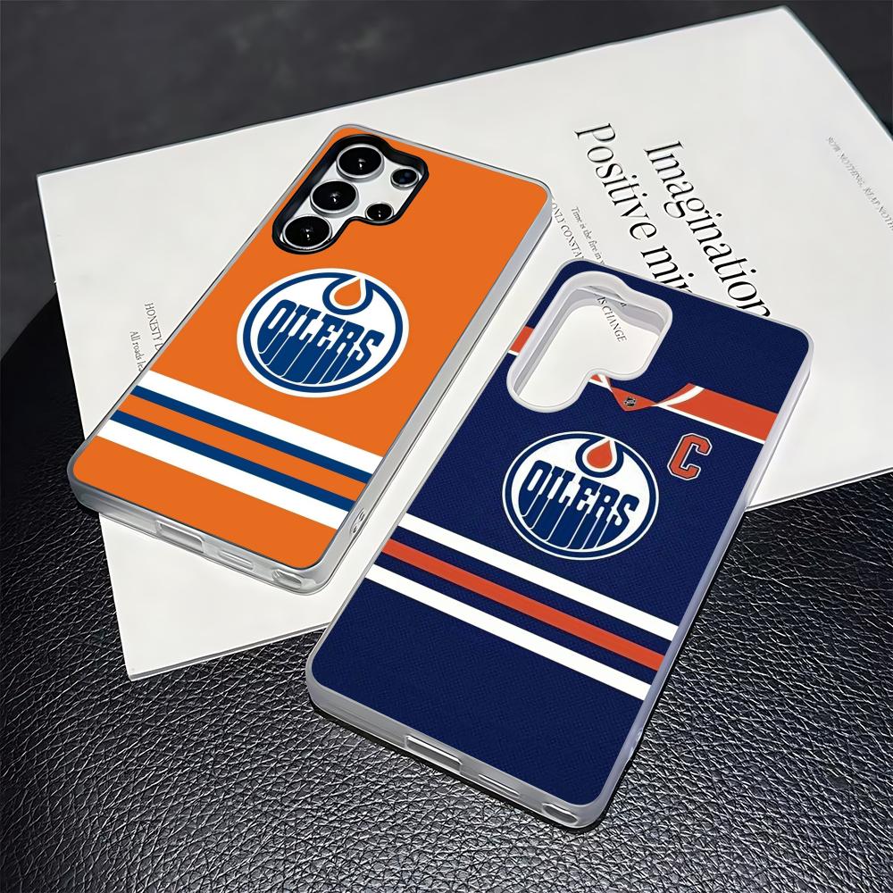 Phone Cases Edmonton - クールな E-EdmontonS O-Oilers 電話ケース Samsung S26