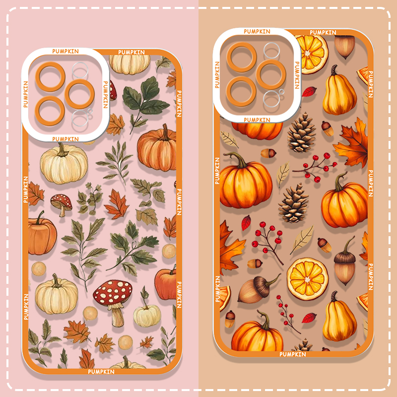 Phone Cases For Motorola - レトロな秋の紅葉とカボチャ柄のスマホケース Motorola Moto Edge 40 Pro