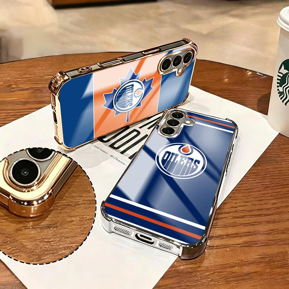 Phone Cases Edmonton - E-エドモントンO-Oilers電話ケース サムスンS26 S25 S24 S23 S22
