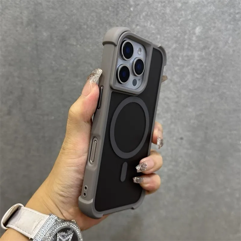 Phone Cases Louis Vuitton - マグネット式高級マット落下防止アーマー耐衝撃ケース iPhone 15 14 13 17