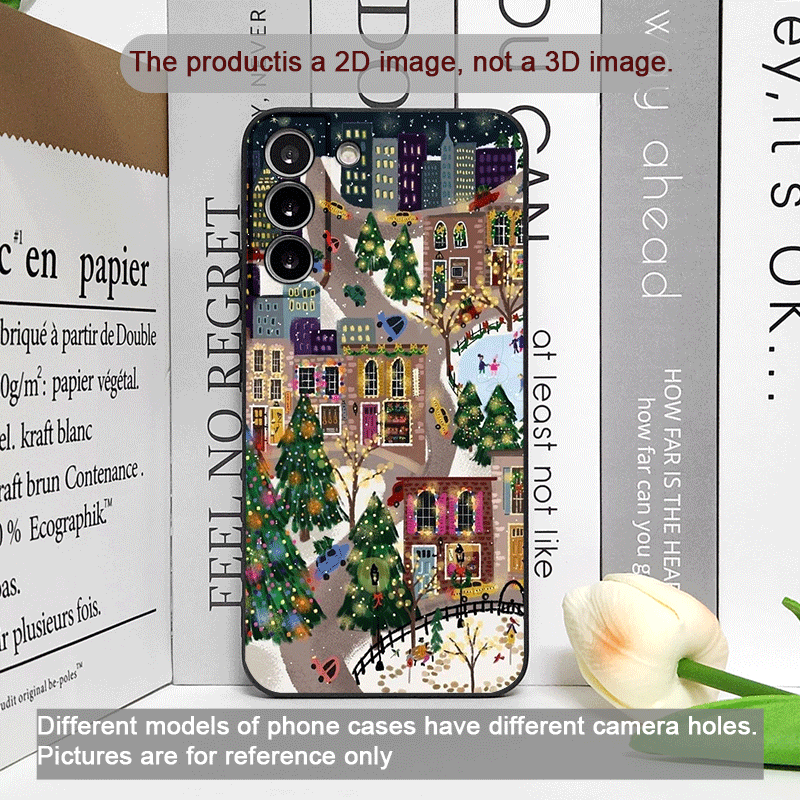 クリスマス雪景色ストリートショップウィンドウ風景柄スマホケー - Phone Cases Oneplus のレビューと価格