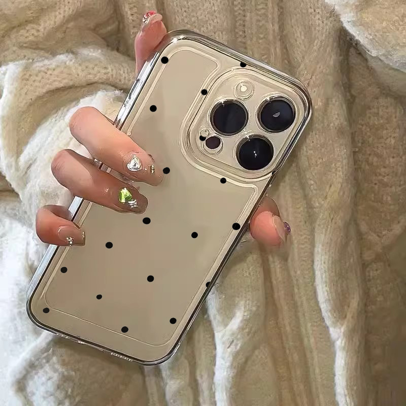シンプルな黒の小さなドット柄透明スマホケース iPhone  - Phone Cases Pinterest のレビューと価格