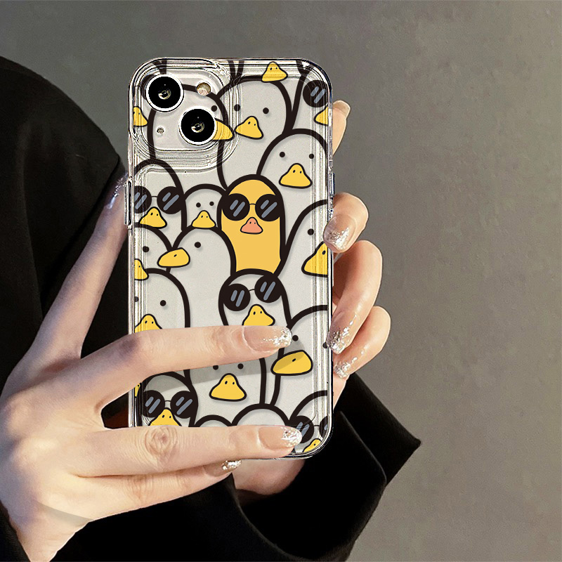 かわいい漫画のアヒル柄ケース 女の子向け iPhone 17 - Phone Cases Xr Cute のレビューと価格