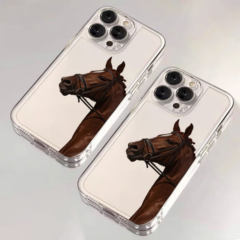 動物馬柄ソフトフォンカバーケース iPhone 17 Pro - Phone Cases Horse のレビューと価格