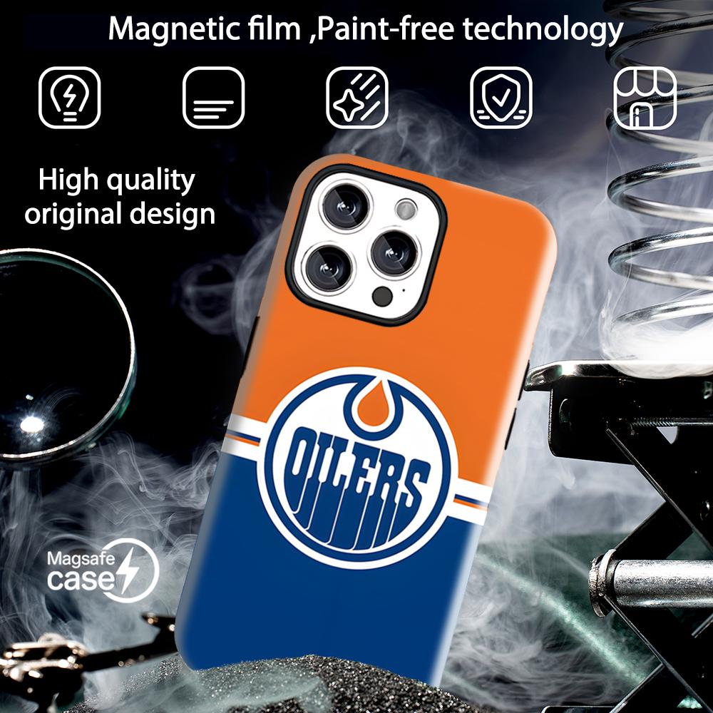 エドモントン・オイラーズ 磁気式2-in-1光沢シェル iP - Phone Cases Edmonton のレビューと価格