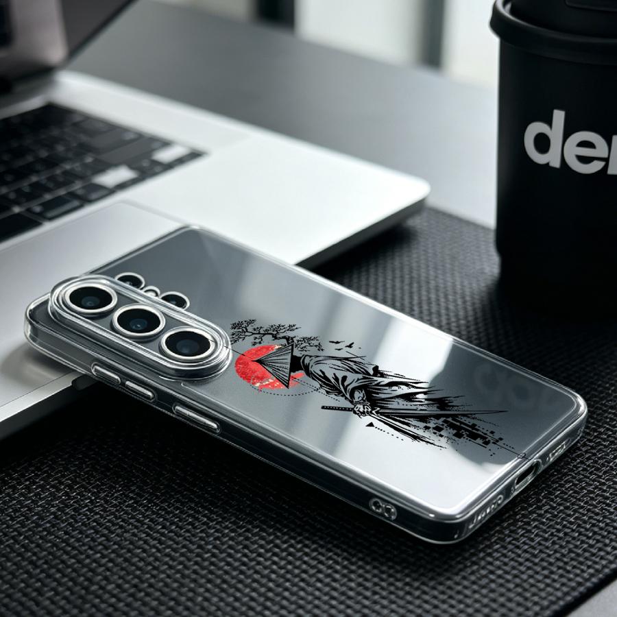 サムライと赤い太陽プリントケース Samsung Galax - Phone Cases Red のレビューと価格