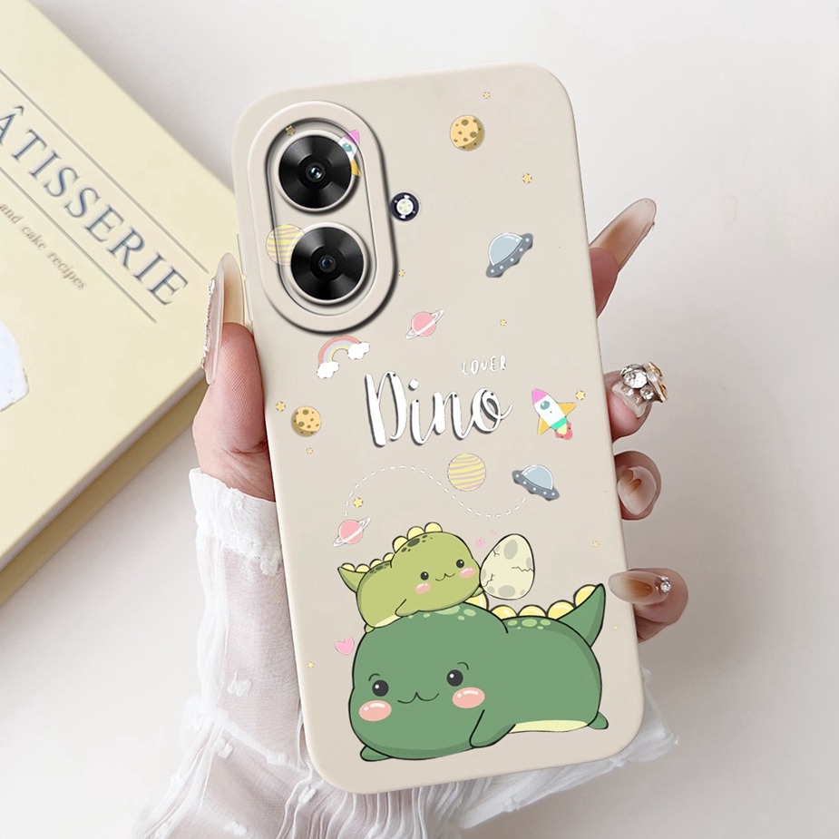 Realme用のかわいい恐竜の漫画のカバー,完全なカメラ保護 - Realme Note 50 のレビューと価格
