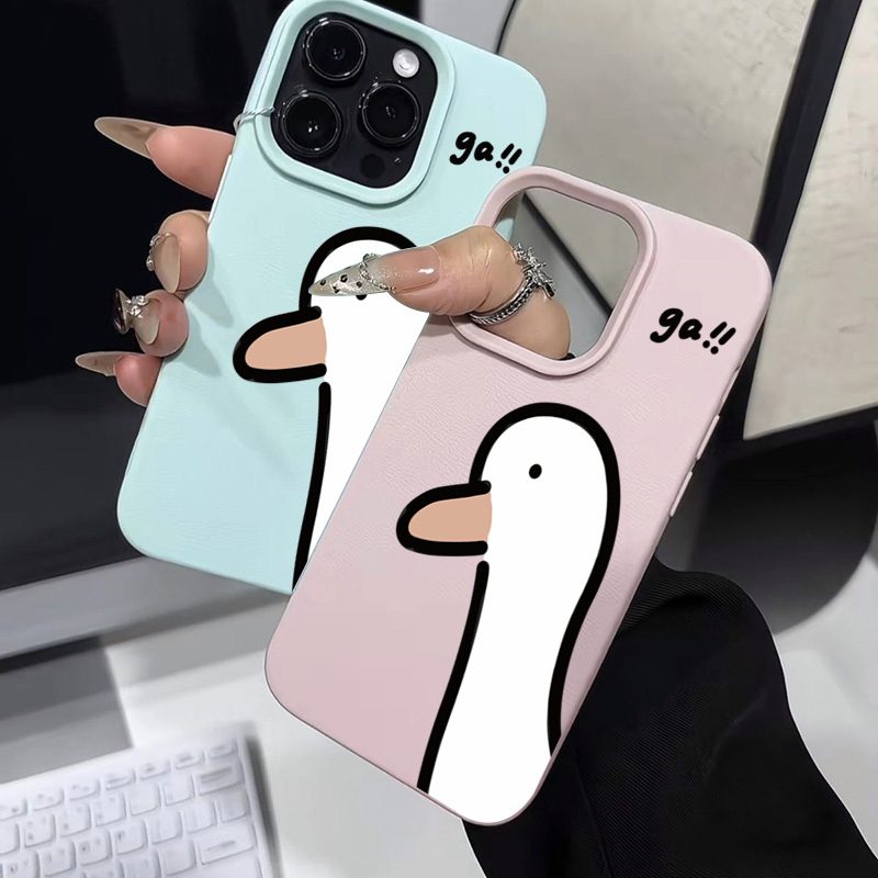 漫画風のかわいいアヒル柄のiPhoneケース（iPhone  - Phone Cases Xr Cute のレビューと価格