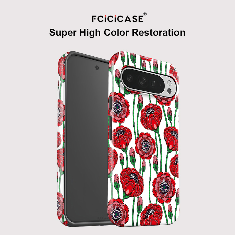 Fcicicase アクリルマットフォンケース Google - Phone Cases Red のレビューと価格