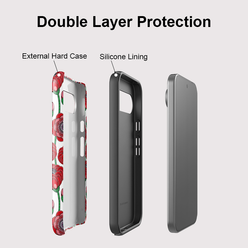 Fcicicase アクリルマットフォンケース Google - Phone Cases Red のレビューと価格